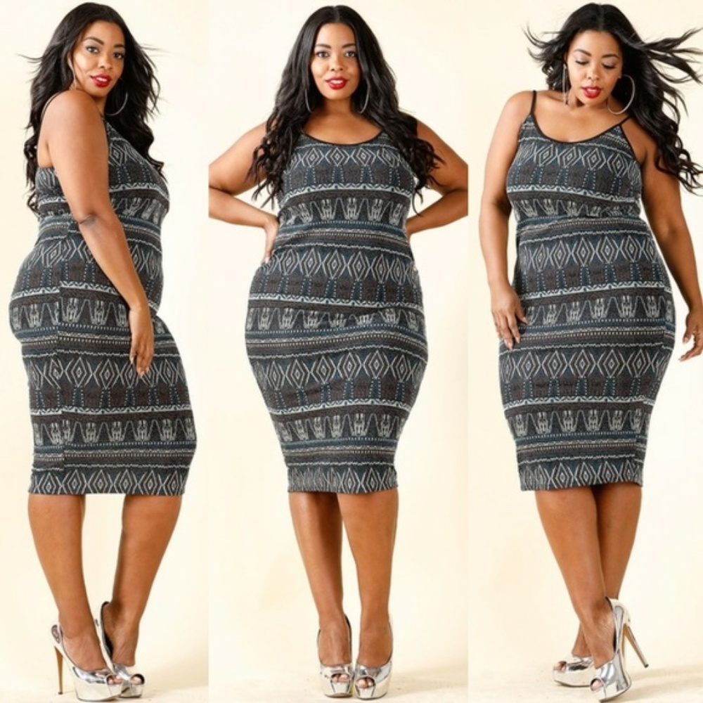 Plus Size Bodycon Tank Dress